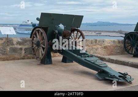 Castell de Sant Carles de Palma de Majorque , Espagne. Museo historico militar del siglo XVII Contruido sobre un antiguo puerto Romano Banque D'Images