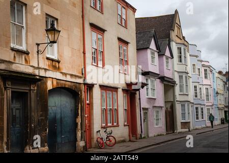 Oxford, Angleterre, Royaume-Uni. 2 février 2020 Hollywell Street dans la ville universitaire d'Oxford, en Angleterre Banque D'Images