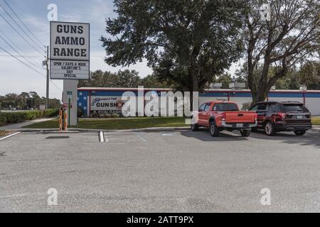 Gun Shop Inc Et Gun Range Leesburg, Floride États-Unis Banque D'Images