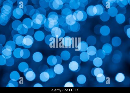 Arrière-plan abstrait bleu brillant bokeh Banque D'Images