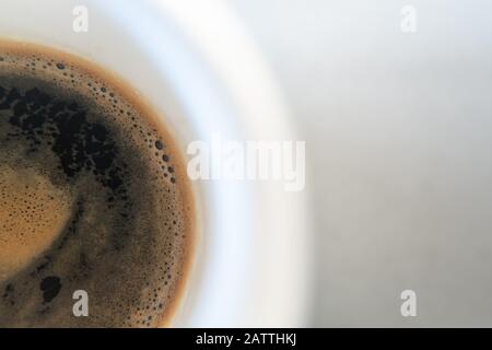 Gros plan de la dose de café Espresso Banque D'Images