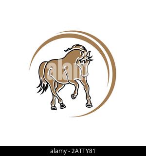 Cheval debout sur trois pattes Icône Vector, cheval debout sur trois pattes Icône Eps, cheval debout sur trois pattes Icône Illustration de Vecteur