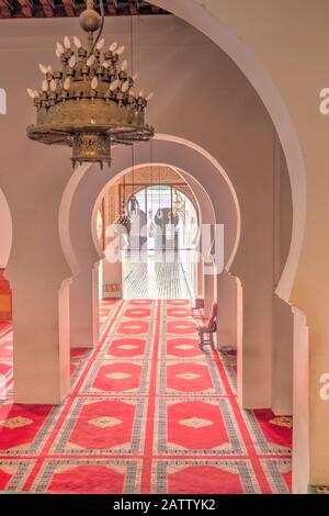 Intérieur de la mosquée FES, Maroc Banque D'Images