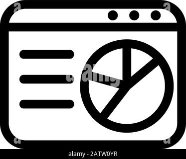 graphique du vecteur d'icône internet. Illustration du symbole de contour isolé Illustration de Vecteur