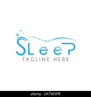 vecteur du logo sleep care. modèle d'icône. Illustration de Vecteur