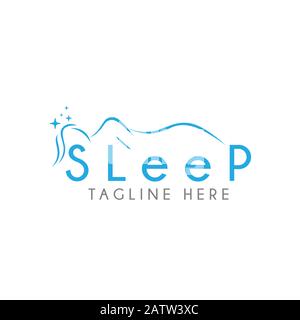 vecteur du logo sleep care. modèle d'icône. Illustration de Vecteur