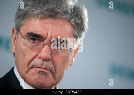 Munich, Allemagne. 05 février 2020. Joe Kaeser, PDG de Siemens, assistera à une conférence de presse lors de l'assemblée générale annuelle des actionnaires de Siemens dans la salle olympique. Crédit: Peter Knelove/Dpa/Alay Live News Banque D'Images