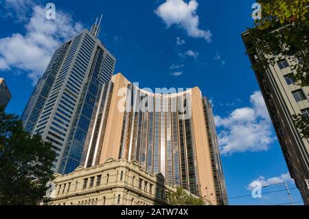 Melbourne, Australie - 6 avril 2017 : hôtel Hyatt situé dans le quartier des affaires de Melbourne, en Australie Banque D'Images