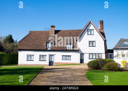 'Hoglands'. La maison du sculpteur et artiste Henry Moore à Perry Green, Beaucoup Hadham, Hertfordshire Royaume-Uni Banque D'Images