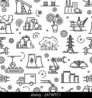 Modèle industriel transparent à vecteur blanc et noir Illustration de Vecteur