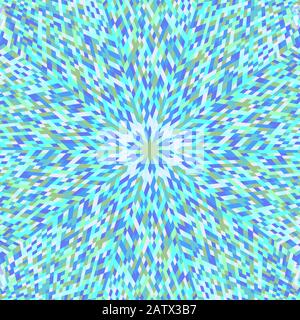 Mosaïque circulaire géométrique fond - coloré abstrait hypnotique vecteur conception Illustration de Vecteur