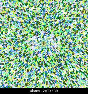 Motif mosaïque géométrique hypnotique ronde - conception graphique vectoriel circulaire psychédélique colorée Illustration de Vecteur