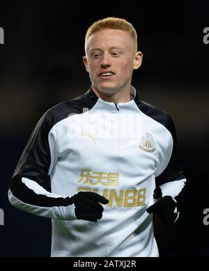 Oxford, Royaume-Uni. 04 février 2020. Matthew « Matty » Longstaff de Newcastle United à l'occasion du 4ème match de replay de la coupe de la FA entre Oxford United et Newcastle United au stade de Kassam, à Oxford, en Angleterre, le 4 février 2020. Photo D'Andy Rowland. Crédit: Images Prime Media / Alay Live News Banque D'Images