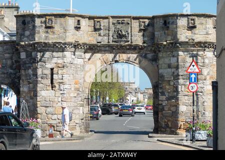 St Andrews en Ecosse : le Port Ouest archway Banque D'Images