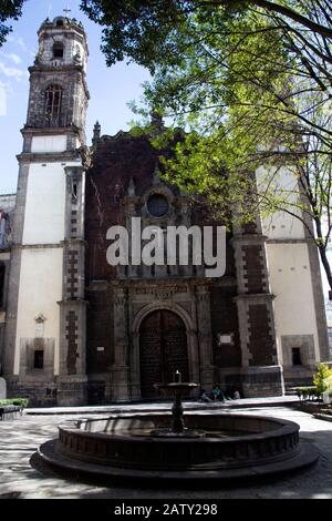 Monastère De Santa Veracruz, Mexico Banque D'Images