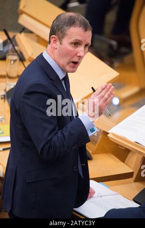 Édimbourg, Royaume-Uni. 5 février 2020. Photo : Michael Matheson Msp - Ministre Des Transports. Déclaration Ministérielle : La Nouvelle Stratégie De Transport Pour L'Écosse - Protéger Notre Climat Et Améliorer Le Crédit Pour La Vie : Colin Fisher/Alay Live News Banque D'Images