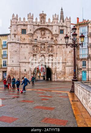 Arco De Santa María. Burgos. Castille León. España Banque D'Images