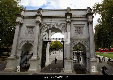 Marble Arch, Cité De Westminster, Londres, Angleterre. Banque D'Images