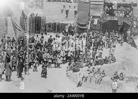 Ourmiah, Perse - en attendant le Shah CA. 1911 Banque D'Images