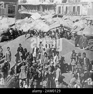 Marché Du Grain, Ourmiah, Perse Ca. 1911 Banque D'Images