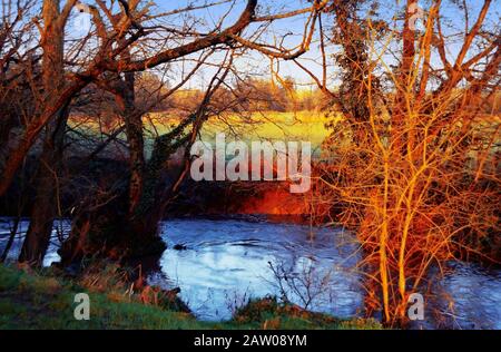 Flèche de la rivière Redditch UK Angleterre worcestershire Banque D'Images