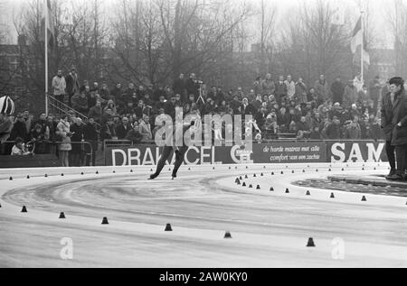 Championnats De Patinage Néerlandais Mesdames Et Messieurs, Amsterdam; Aperçu Date : 10 Janvier 1971 Lieu : Amsterdam, Noord-Holland Mots Clés : Patinage, Sport Banque D'Images