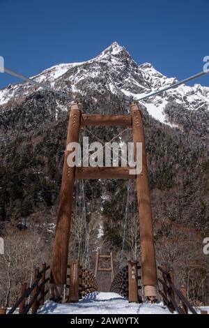 Mt. Myojin en hiver Banque D'Images