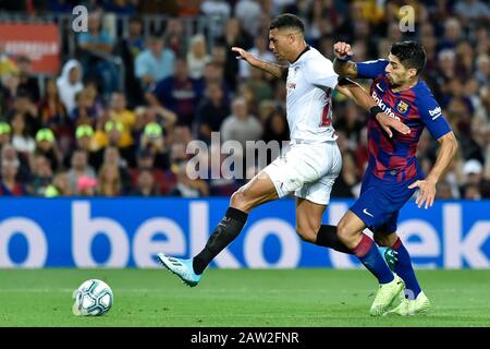 Barcelone, ESPAGNE - OCTOBRE 06: Luis Suarez du FC Barcelone pendant le match la Liga entre le FC Barcelone et le FC Séville au Camp Nou le 06 octobre 2019 Banque D'Images