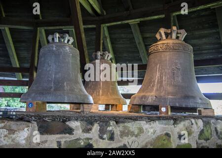 Sonnettes au château de Greifenstein Banque D'Images