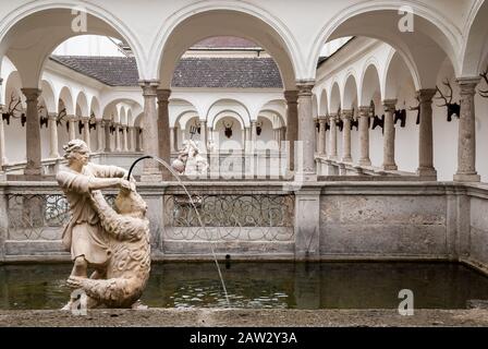 Fischkalter (Réservoirs De Poissons) De L'Abbaye De Kremsmünster, Kremsmunster, Haute-Autriche Banque D'Images