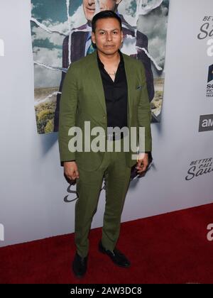 05 Février 2020 - Hollywood, Californie - Jeremiah Bitsui. Première de la saison 5 « Meilleur appel Saul » de AMC à ArcLight Cinemas. (Image crédit: © Billy Bennight/AdMedia via ZUMA Wire) Banque D'Images