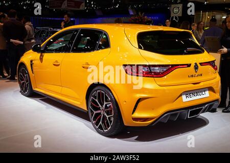 Bruxelles - 9 JANVIER 2020: Nouveau modèle de voiture Renault Megane RS présenté au salon automobile Bruxelles Autosalon 2020. Banque D'Images