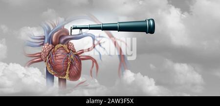 Cardiologue de recherche sur le coeur humain et chercheur en cardiologie en médecine comme un système vasculaire circulatoire d'anatomie d'organe humain. Banque D'Images