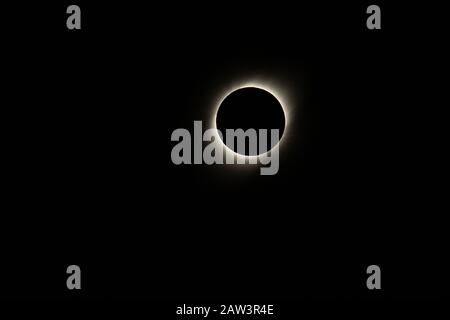 Total Eclipse Vicuña 2019 Chili Banque D'Images