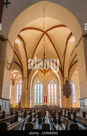 Riga, Lettonie - 2 Juillet 2016 : Riga, Lettonie. Intérieur De La Cathédrale Dôme De Riga Dom. Église Paws Banque D'Images