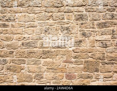 Fragment d'un mur en pierre taillée à partir d'un Banque D'Images