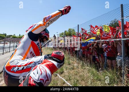 Marc Marquez d'Espagne et Repsol Honda Team lors de la course de MotoGP de Catalunya au circuit de Catalunya le 11 juin 2017 à Montmelo, Espagne.(ALTER Banque D'Images