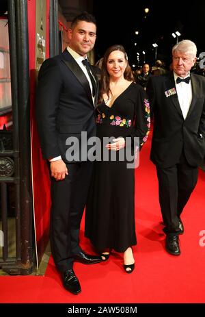 M. Rab Wilding (à gauche) et M. Jill Morgan ont assisté aux Sun Military Awards 2020 qui se sont tenus à La Salle De Banquet de Londres. Banque D'Images