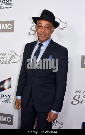 Hollywood, CALIFORNIE - 05 FÉVRIER: Giancarlo Esposito assiste à la première de la saison 5 "Meilleur appel Saul" d'AMC à ArcLight Cinemas le 05 février 2020 à Hollywood, Californie. Photo: Annie Lesser/Imagespace Banque D'Images