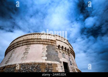 Torre de Fornells à Fornells, Minorque Banque D'Images