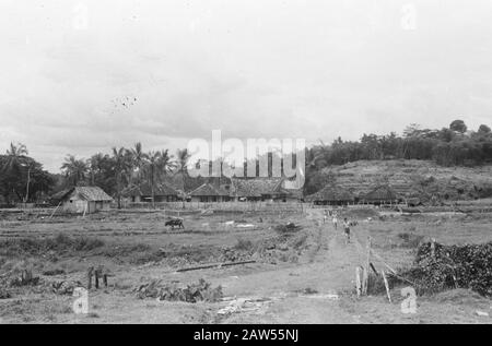 Pankelan à Krawang. Rapport à Pankelan. Outpost Isolé 1-4-8- Régiment D'Infanterie Krawang Date : 12 Mars 1948 Lieu : Indonésie, Krawang, Antilles Néerlandaises Banque D'Images