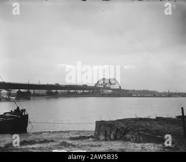 Pont D'Urgence Hedel Date : Le 22 Janvier 1948 Lieu : Hedel Banque D'Images