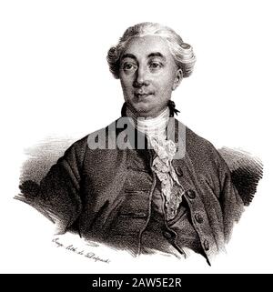 1780 CA, FRANCE : le politicien français JACQUES NECKER ( 1732 – 1804 ). Portrait gravé en 1833 . Était un banquier suisse qui est devenu un homme d'État français Banque D'Images