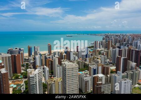 Ville touristique. La ville de Fortaleza, Etat de Ceara, Brésil. Banque D'Images