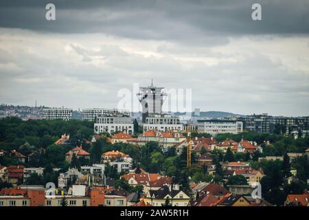 Ville de Prague, du 17 étage Banque D'Images