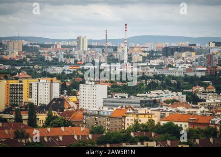 Ville de Prague, du 17 étage Banque D'Images