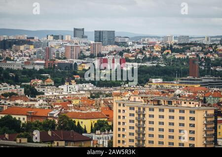 Ville de Prague, du 17 étage Banque D'Images