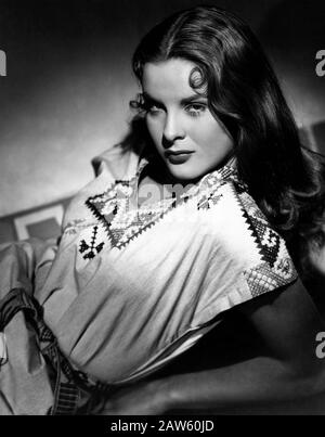 1947 , Etats-Unis : L'actrice DE cinéma JEAN PETERS ( 1926 - 2000 ), la pubblica encore pour le film ' Capitaine De Castille ' ( il capitano di Castiglia ) par Hen Banque D'Images