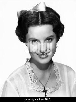 1952 , USA : L'actrice DE cinéma JEAN PETERS ( 1926 - 2000 ) , pubblica Still pour le film ' Viva Zapata! ' ( Viva Zapata! ) par ELIA KAZAN . - FIL Banque D'Images