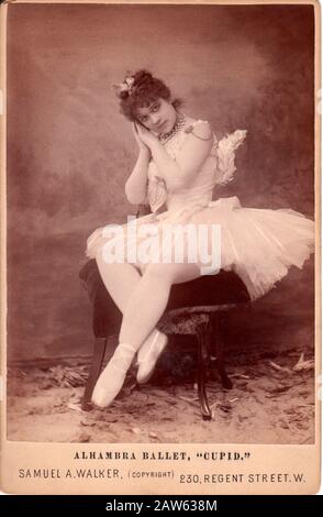 1885 CA , NEW YORK , Etats-Unis : La ballerine italienne EMMA BESSONE , de LA SCALA de Milan , lors d'un tournée aux Etats-Unis comme protagoniste du ballet Banque D'Images